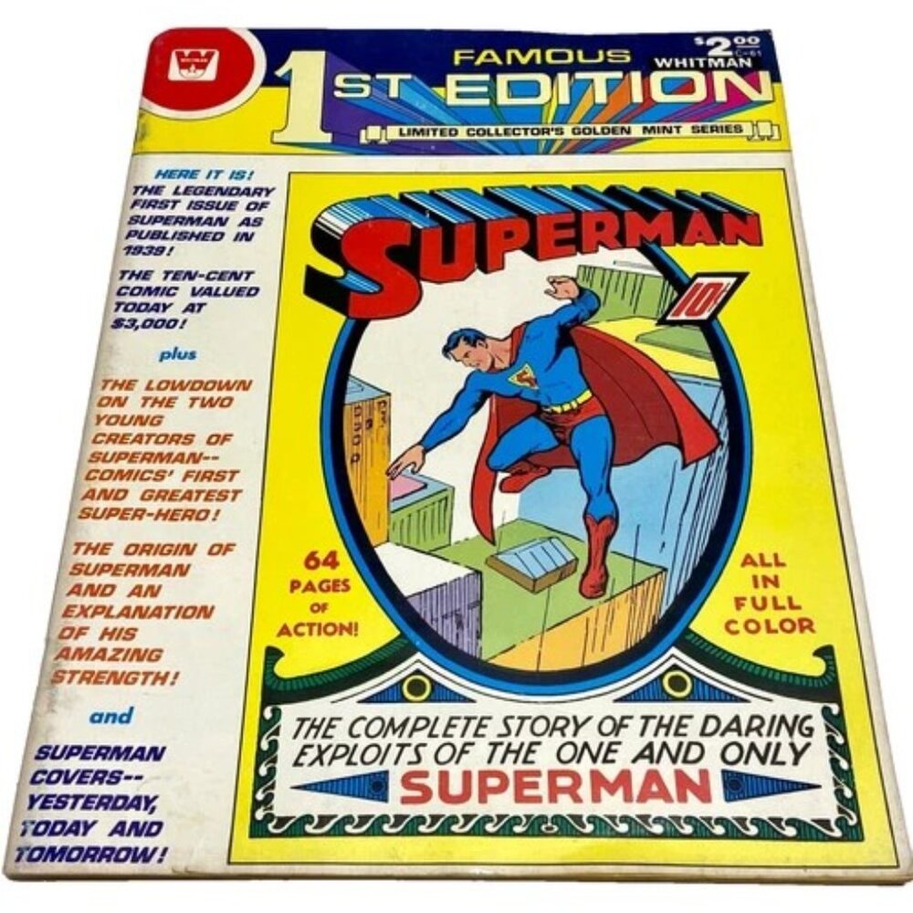 Vintage Superman Famous 1st Edition Limited‎ Collectors Golden Mint Series